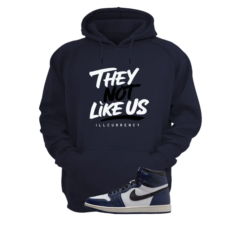 Air Jordan 1 High OG Midnight Navy Navy Blue T-Shirt (They not like us)| illcurrency