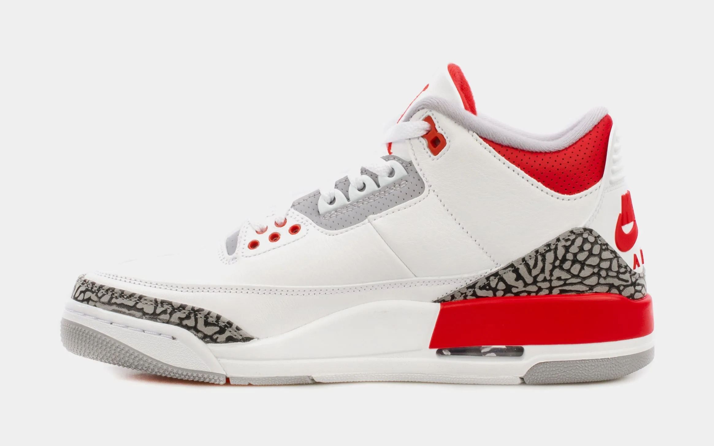 Air Jordan 3 OG Fire Red Mens Lifestyle Shoes (Red/White)