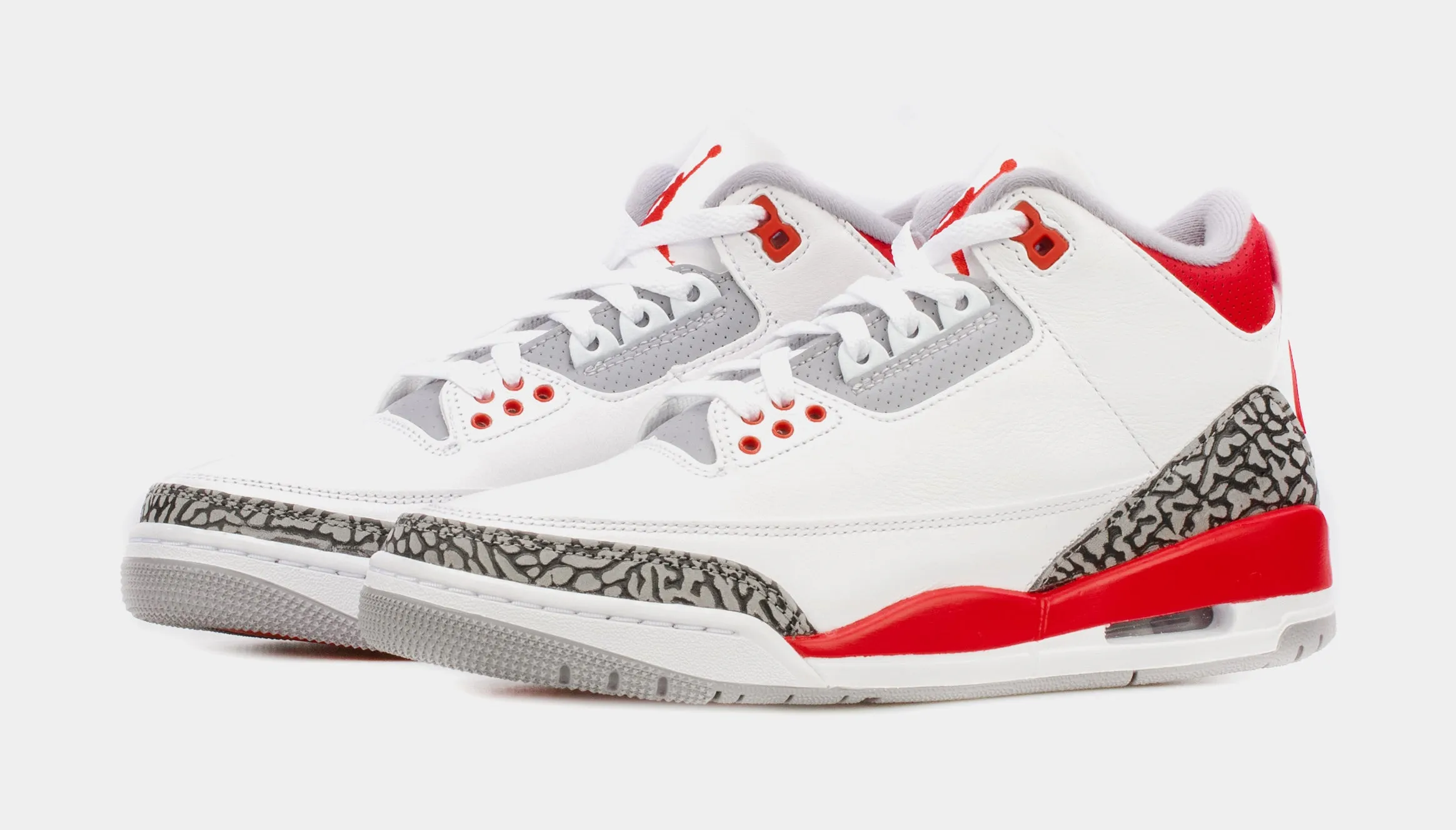 Air Jordan 3 OG Fire Red Mens Lifestyle Shoes (Red/White)