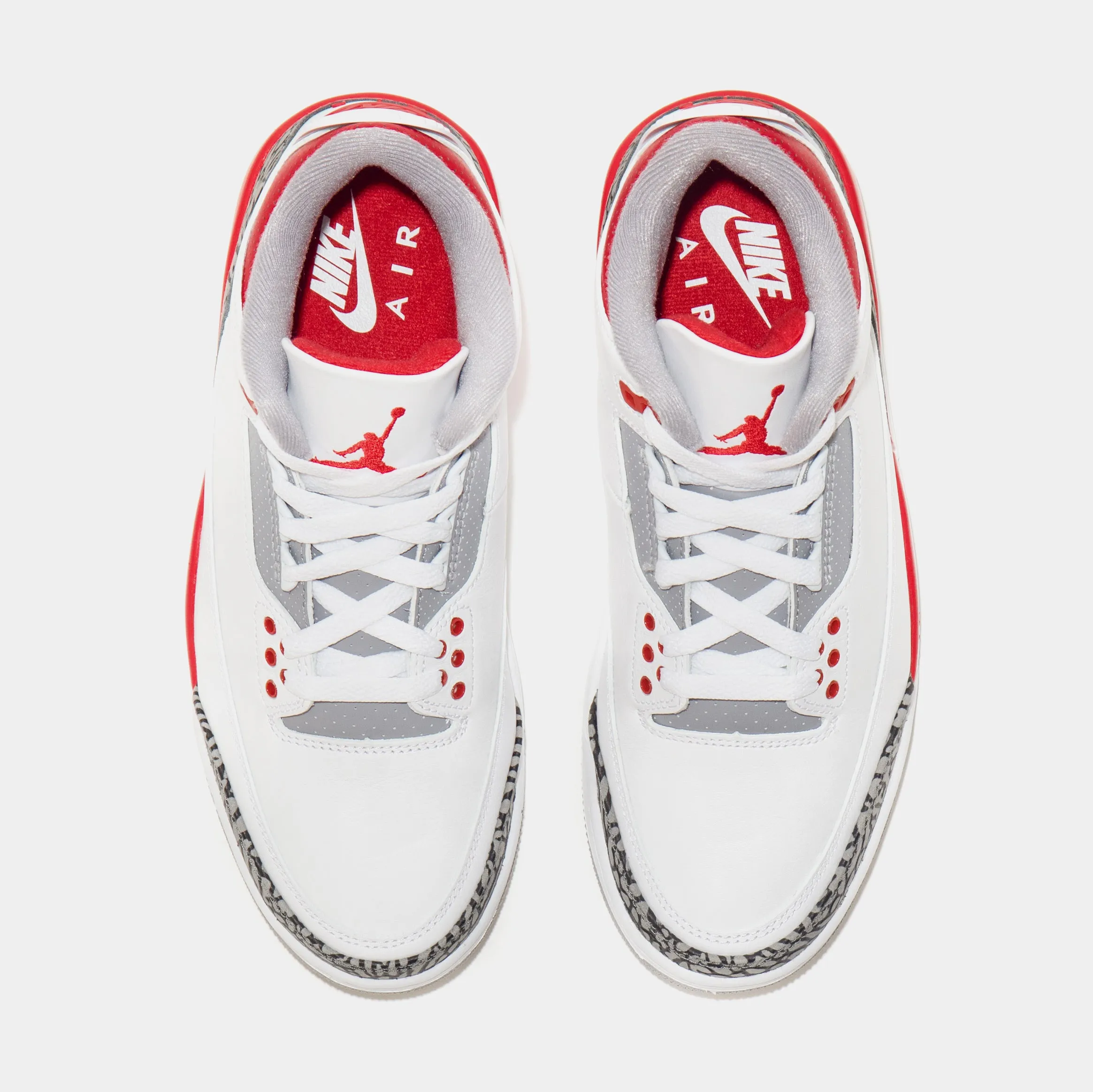 Air Jordan 3 OG Fire Red Mens Lifestyle Shoes (Red/White)