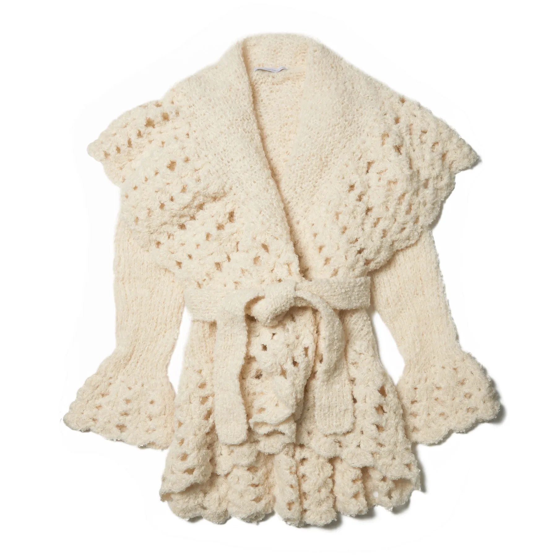 Baby Alpaca Boucle Ivory Sweater