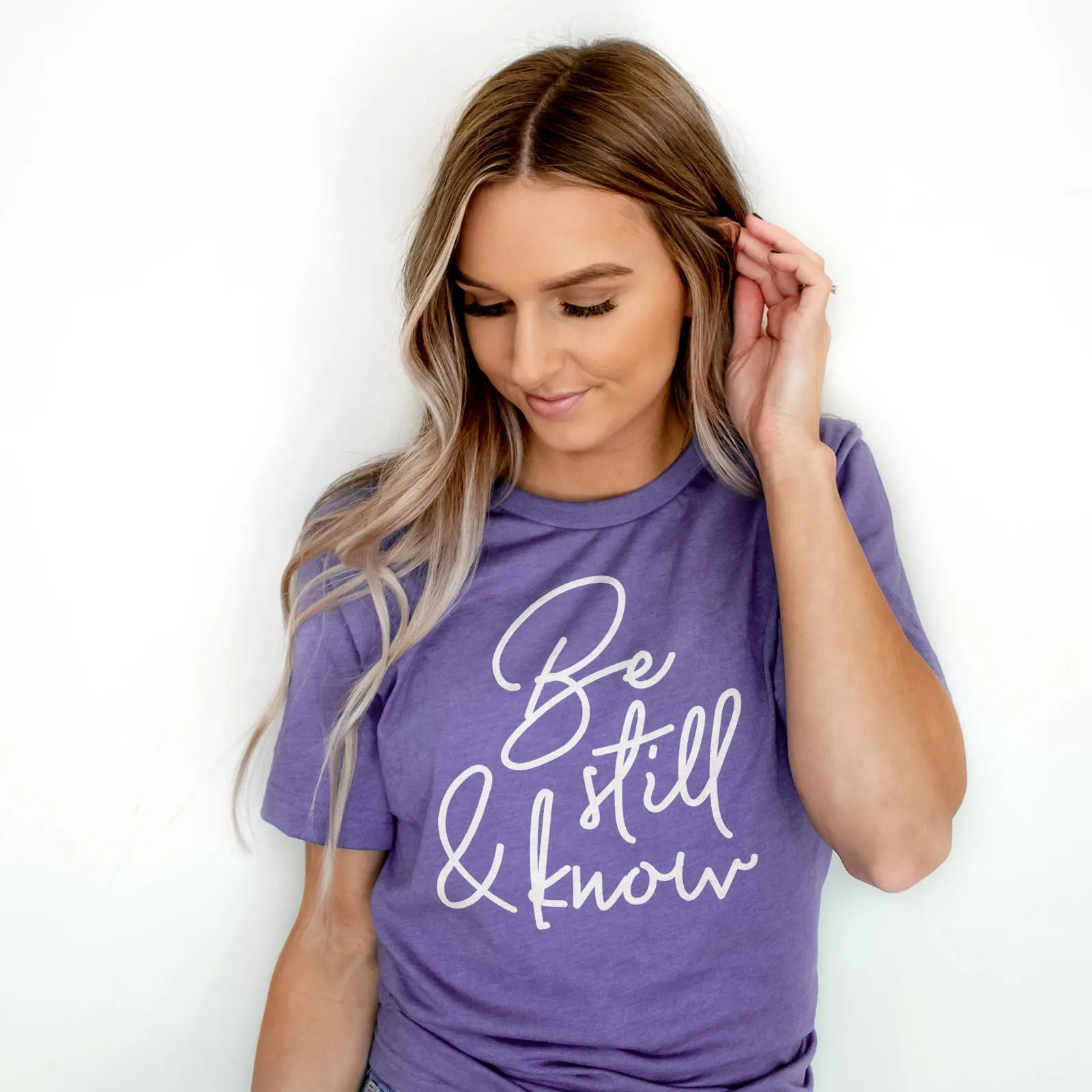 Be Still & Know Tee Shirts For Women - Christian Shirts for Women - Religious Tee Shirts