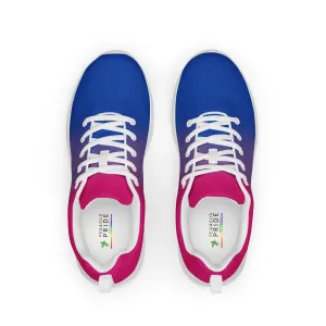 Bisexual Bi Pride Women’s Athletic Shoes in Ombre