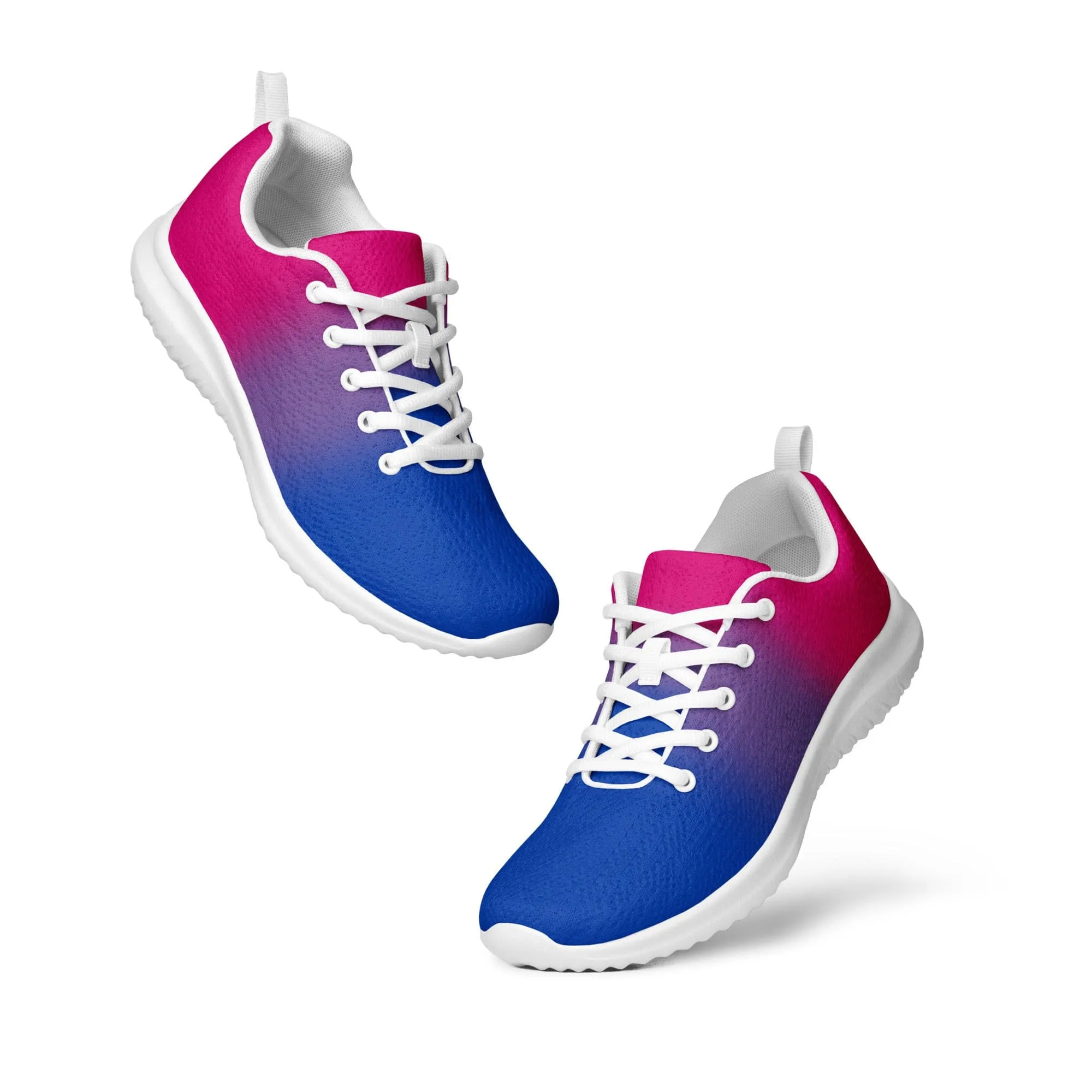 Bisexual Bi Pride Women’s Athletic Shoes in Ombre