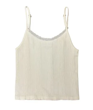 Brandy Lace Trim Tank Juniors