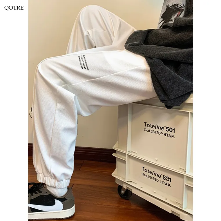 Casual Drawstring Tapered Loose Fit Knitted Sweatpant