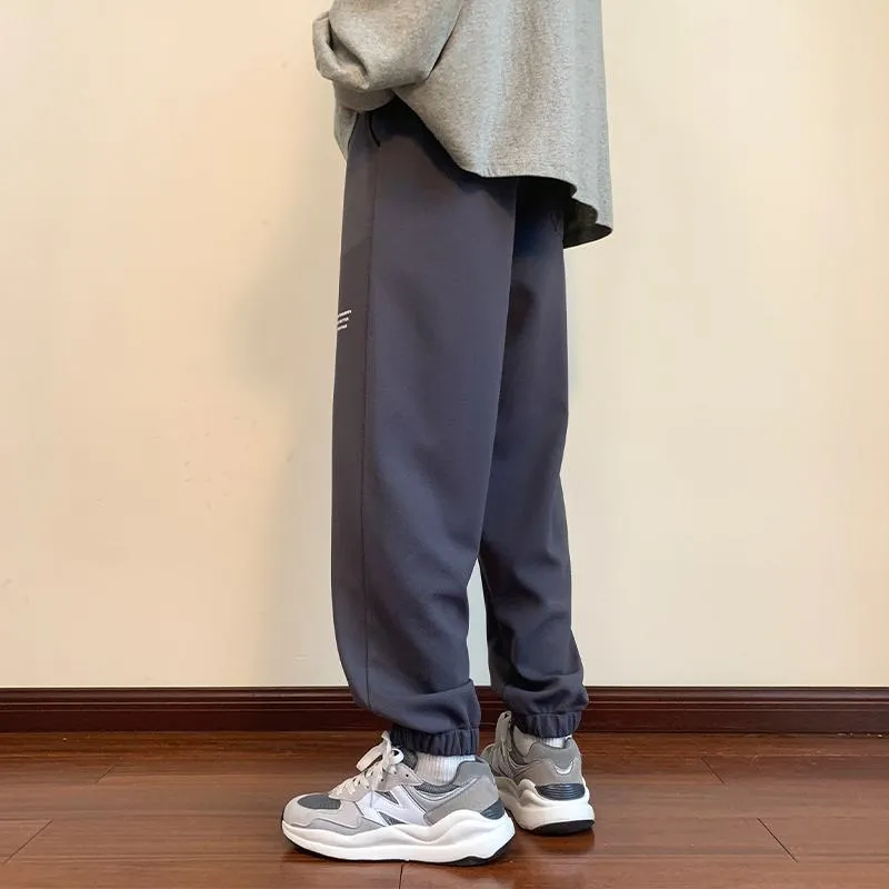 Casual Drawstring Tapered Loose Fit Knitted Sweatpant