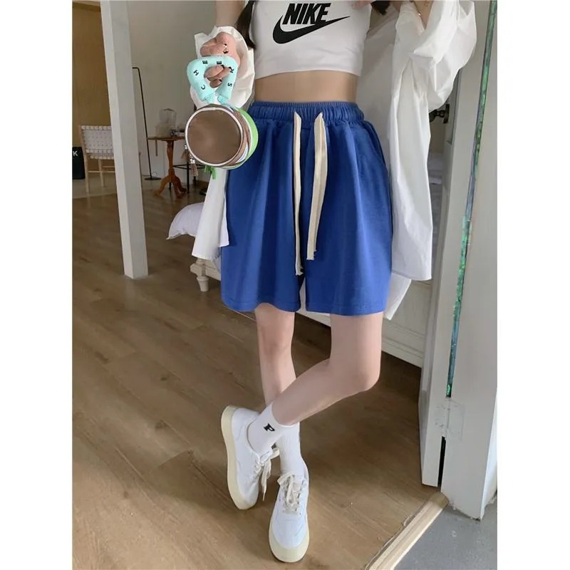 Casual Loose Fit Sports Petite Slimming High-Waisted Shorts