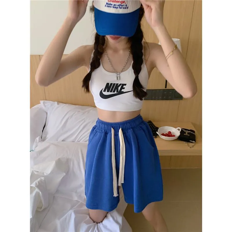 Casual Loose Fit Sports Petite Slimming High-Waisted Shorts