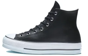 Converse All Star Chuck Taylor All Star Platform High Top Sneakers in Pure Leather (Women)