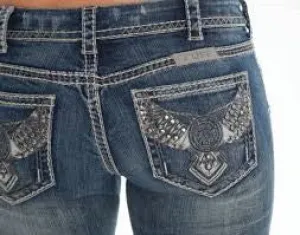 Cowgirl Tuff Wings of Freedom Ladies Jeans