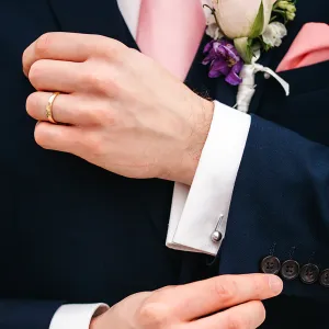 Crystal Pearl Cufflinks