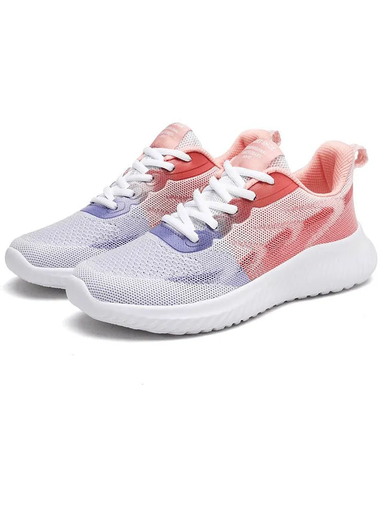 Doble Color Breathable Running Shoes / Women's Fitness Footwear - SF0254