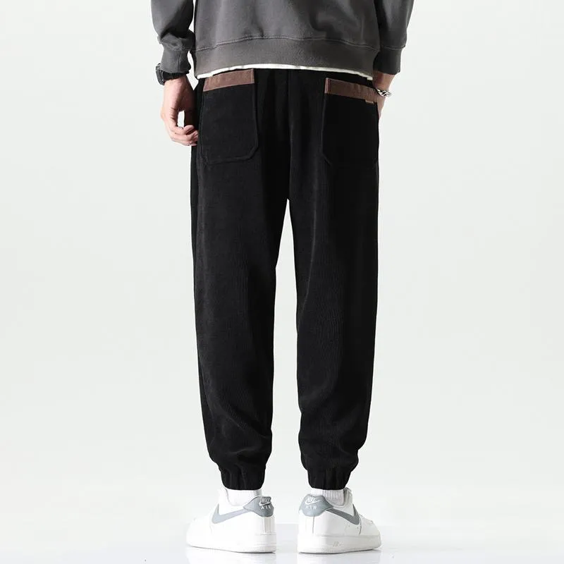 Elastic Waist Tapered Loose Fit Versatile Elasticity Sweatpant