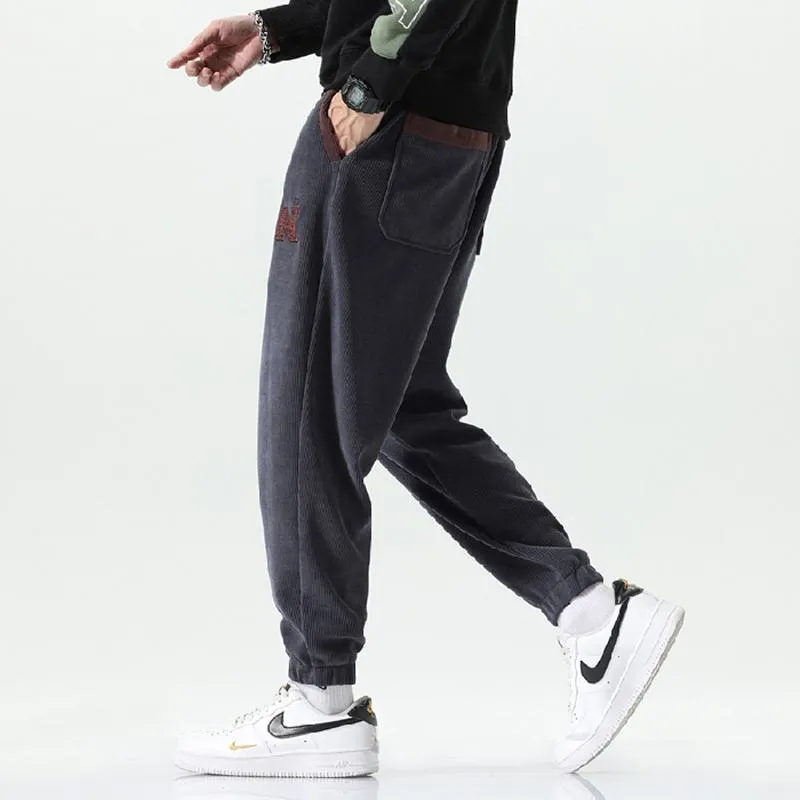 Elastic Waist Tapered Loose Fit Versatile Elasticity Sweatpant