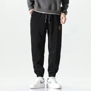 Elastic Waist Tapered Loose Fit Versatile Elasticity Sweatpant