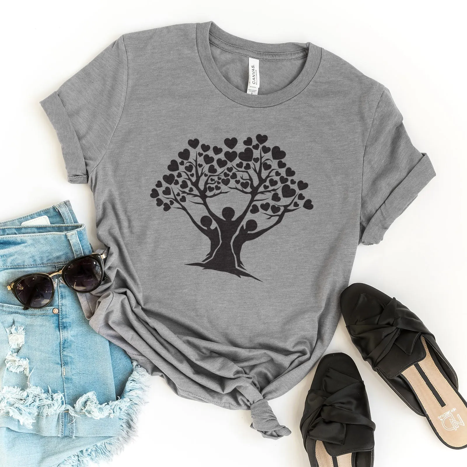 Family Tree Tee Shirts For Women - Christian Shirts for Women - Religious Tee Shirts