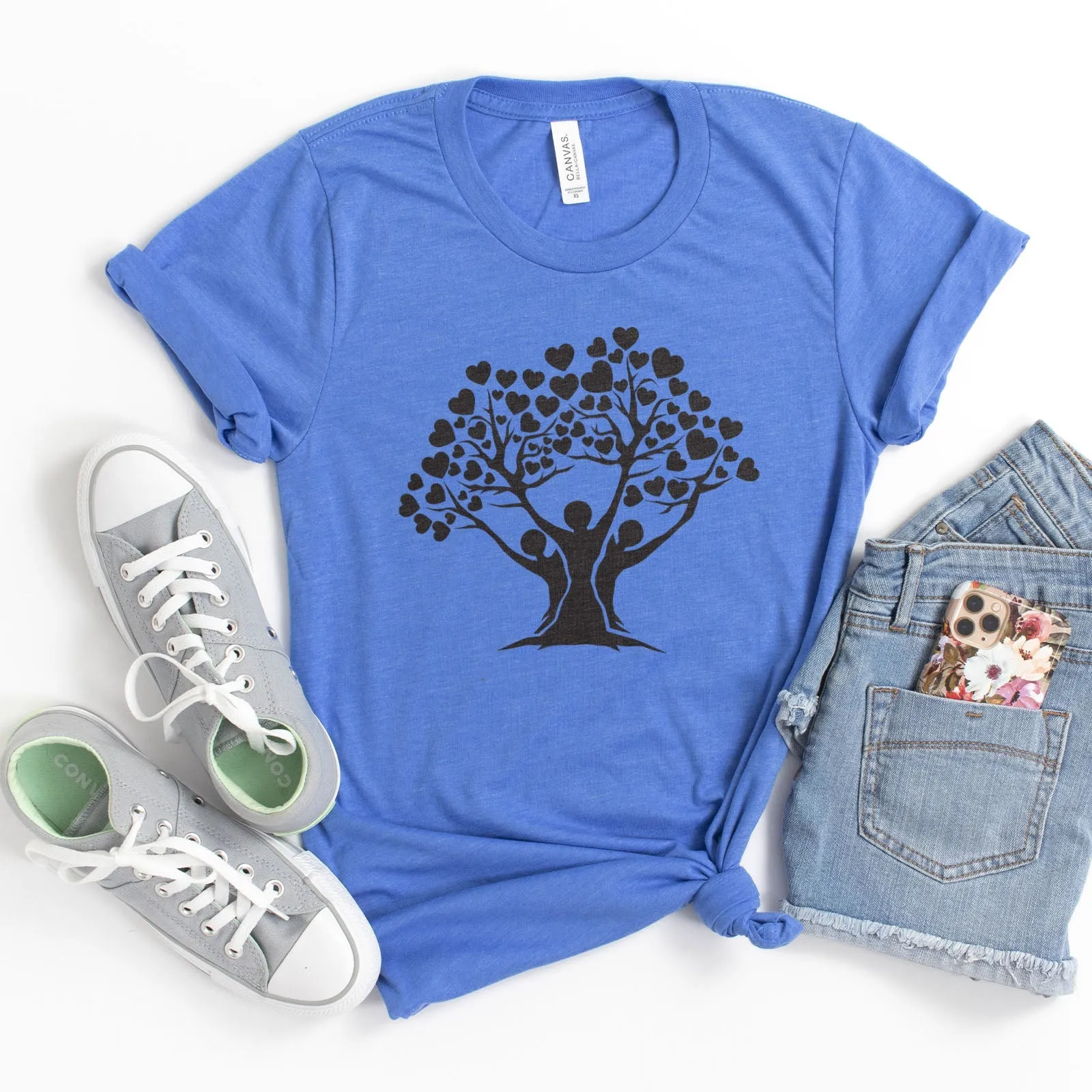 Family Tree Tee Shirts For Women - Christian Shirts for Women - Religious Tee Shirts