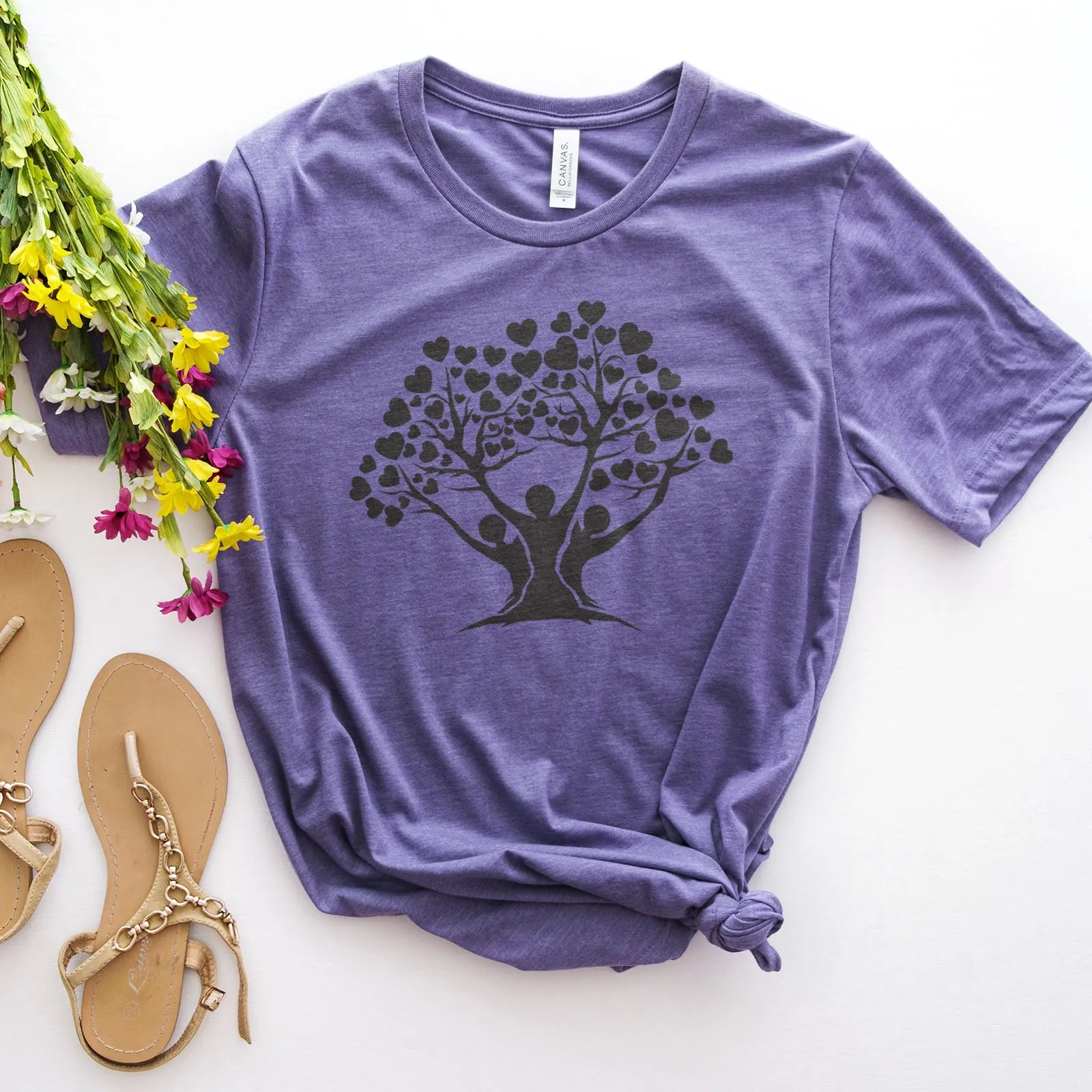 Family Tree Tee Shirts For Women - Christian Shirts for Women - Religious Tee Shirts