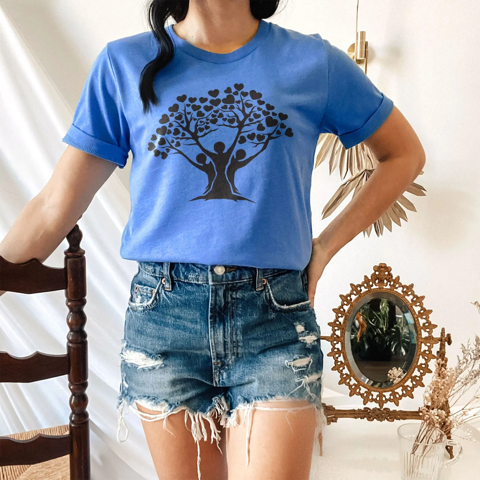 Family Tree Tee Shirts For Women - Christian Shirts for Women - Religious Tee Shirts