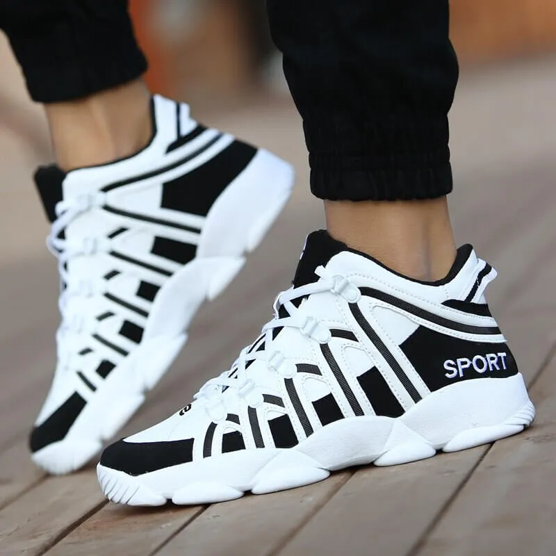 Fashion High Lace-Up Sneakers / Sports Flats Shoes - SF1075