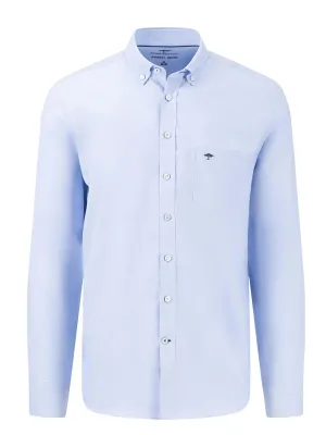 FYNCH HATTON Oxford Shirt - Men's Soft Cotton – Light Blue