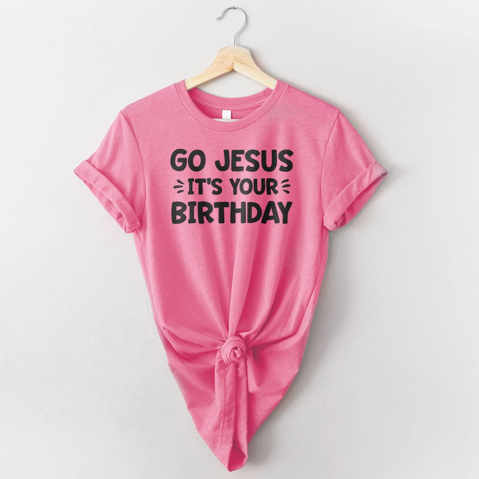 Go Jesus Tee Shirts For Women - Christian Shirts for Women - Religious Tee Shirts