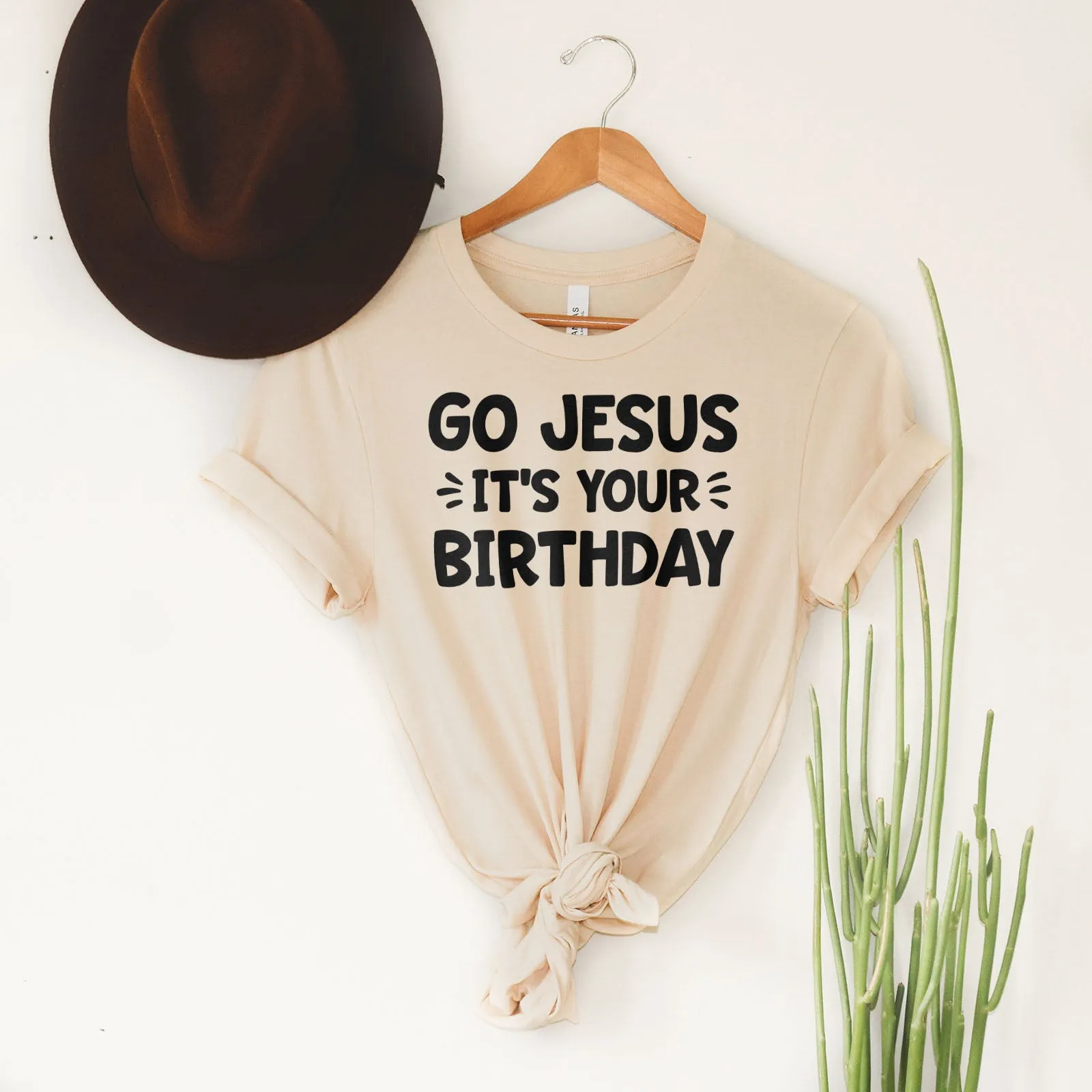 Go Jesus Tee Shirts For Women - Christian Shirts for Women - Religious Tee Shirts