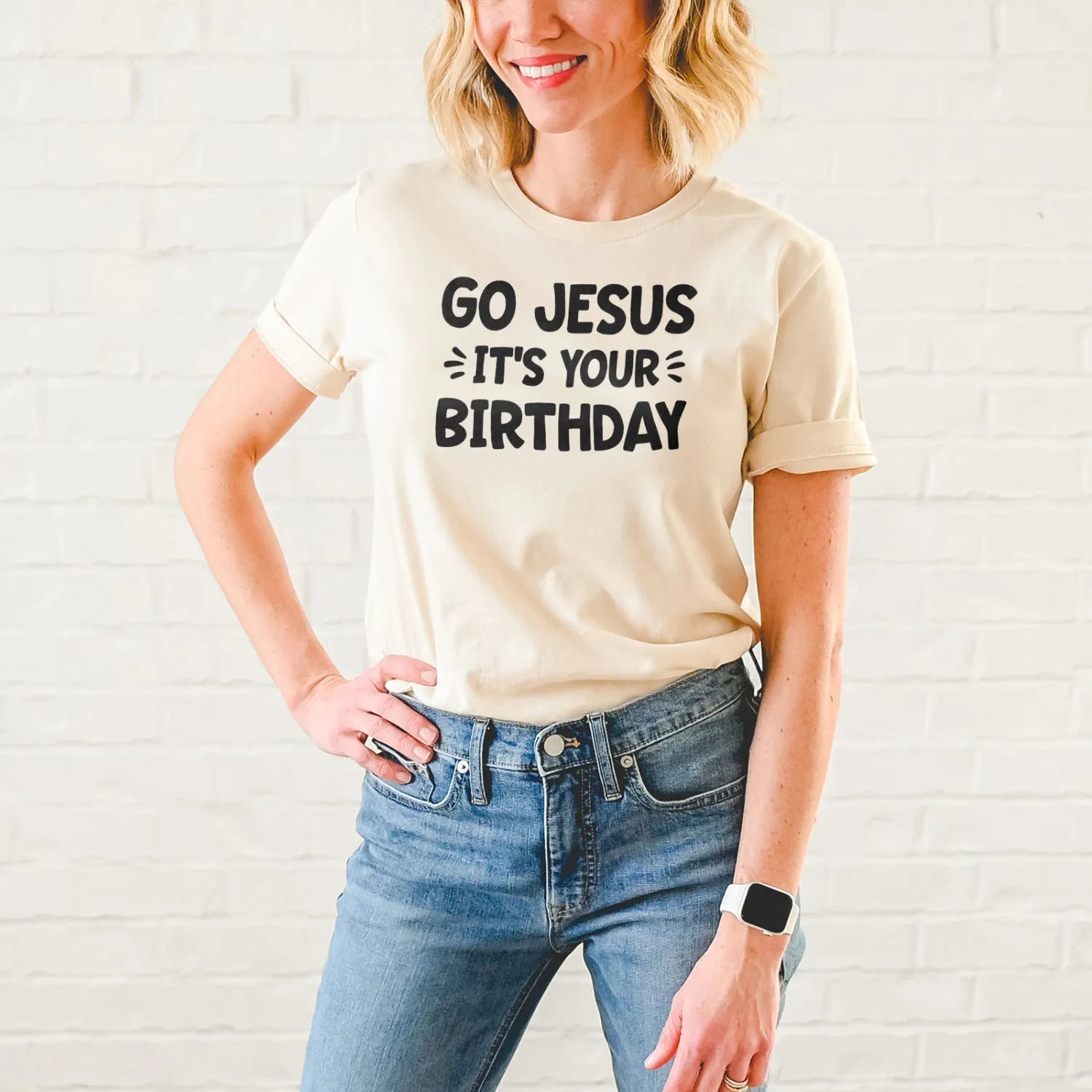 Go Jesus Tee Shirts For Women - Christian Shirts for Women - Religious Tee Shirts