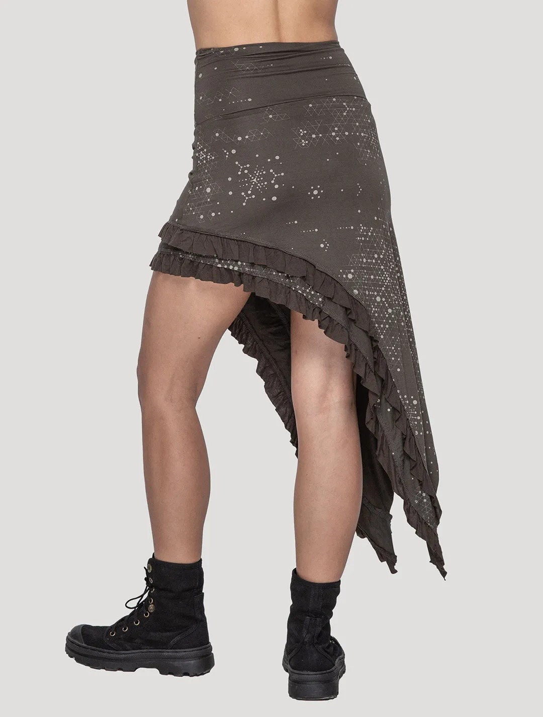 Holo Asymmetric Skirt