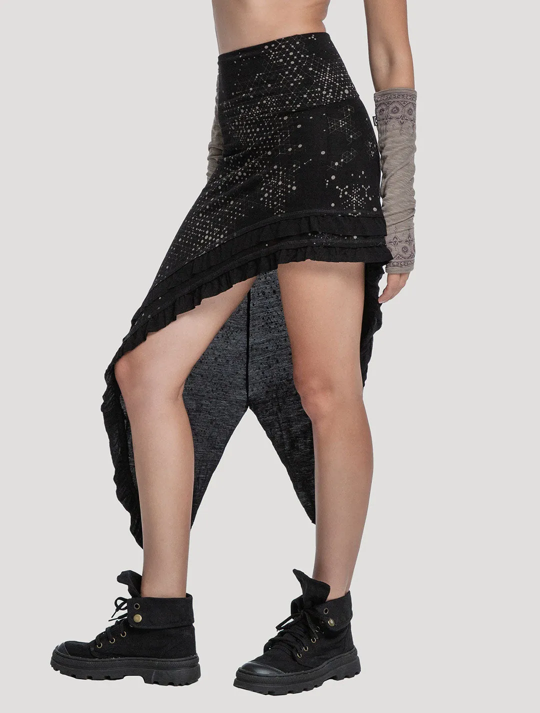 Holo Asymmetric Skirt