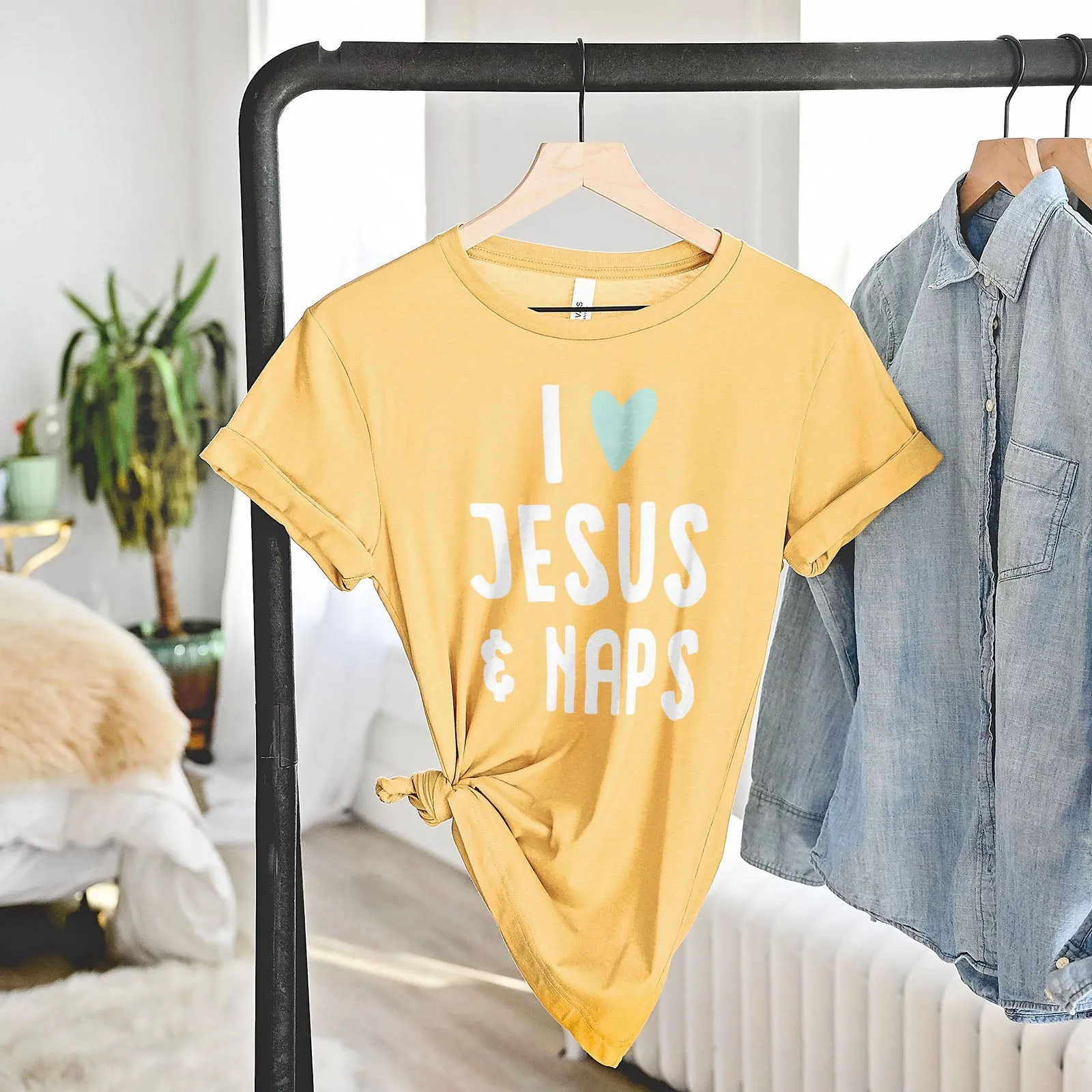 I love Jesus and Naps Tee Shirts For Women - Christian Shirts for Women - Religious Tee Shirts