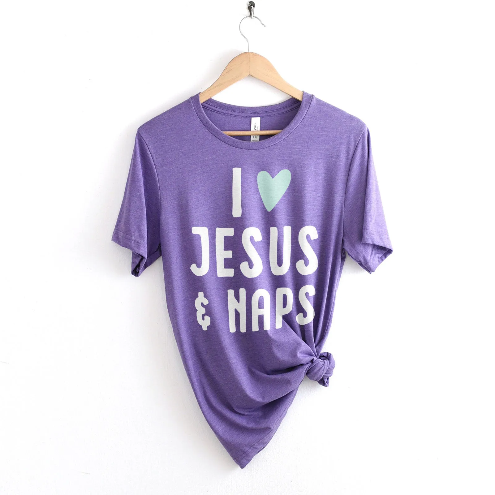 I love Jesus and Naps Tee Shirts For Women - Christian Shirts for Women - Religious Tee Shirts