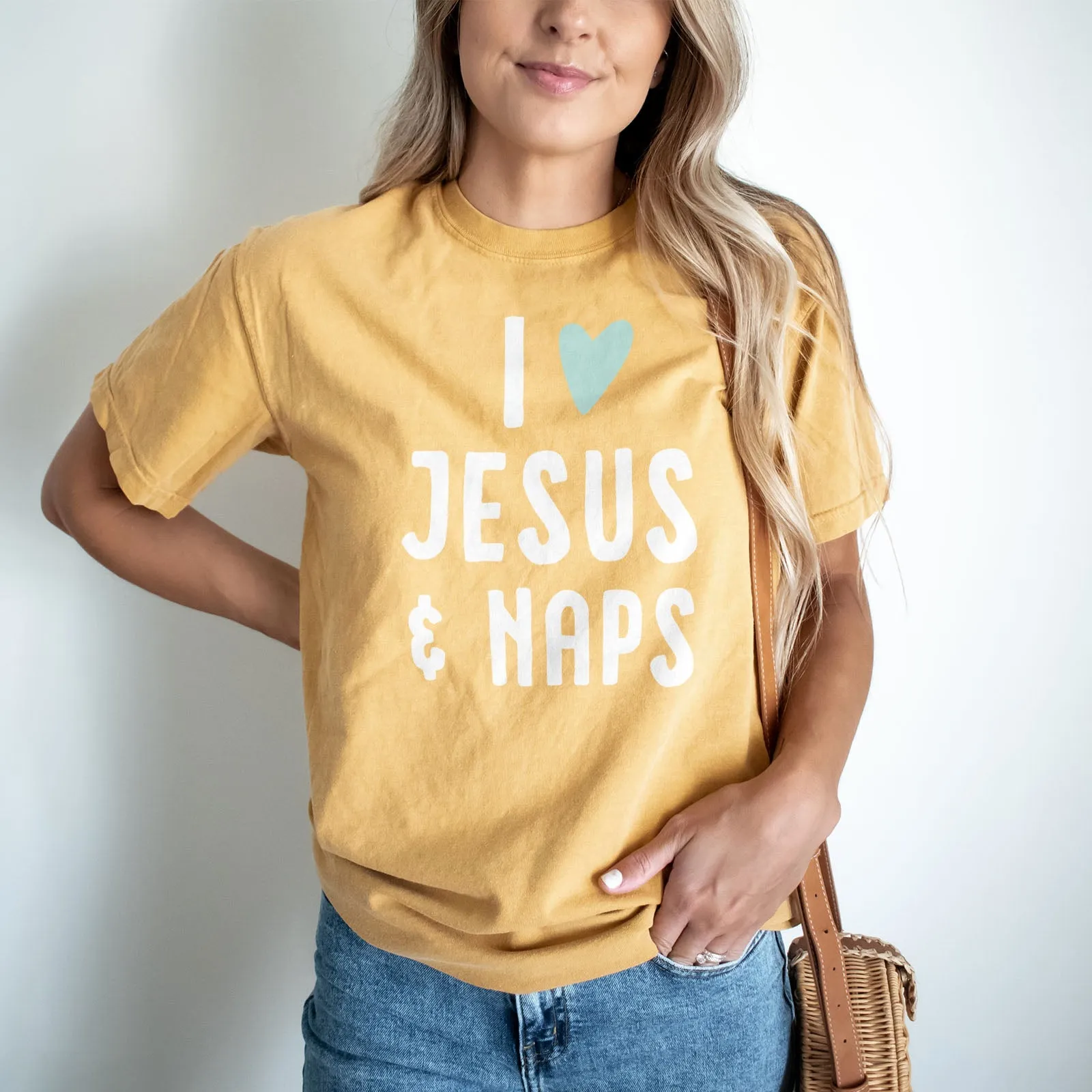 I love Jesus and Naps Tee Shirts For Women - Christian Shirts for Women - Religious Tee Shirts