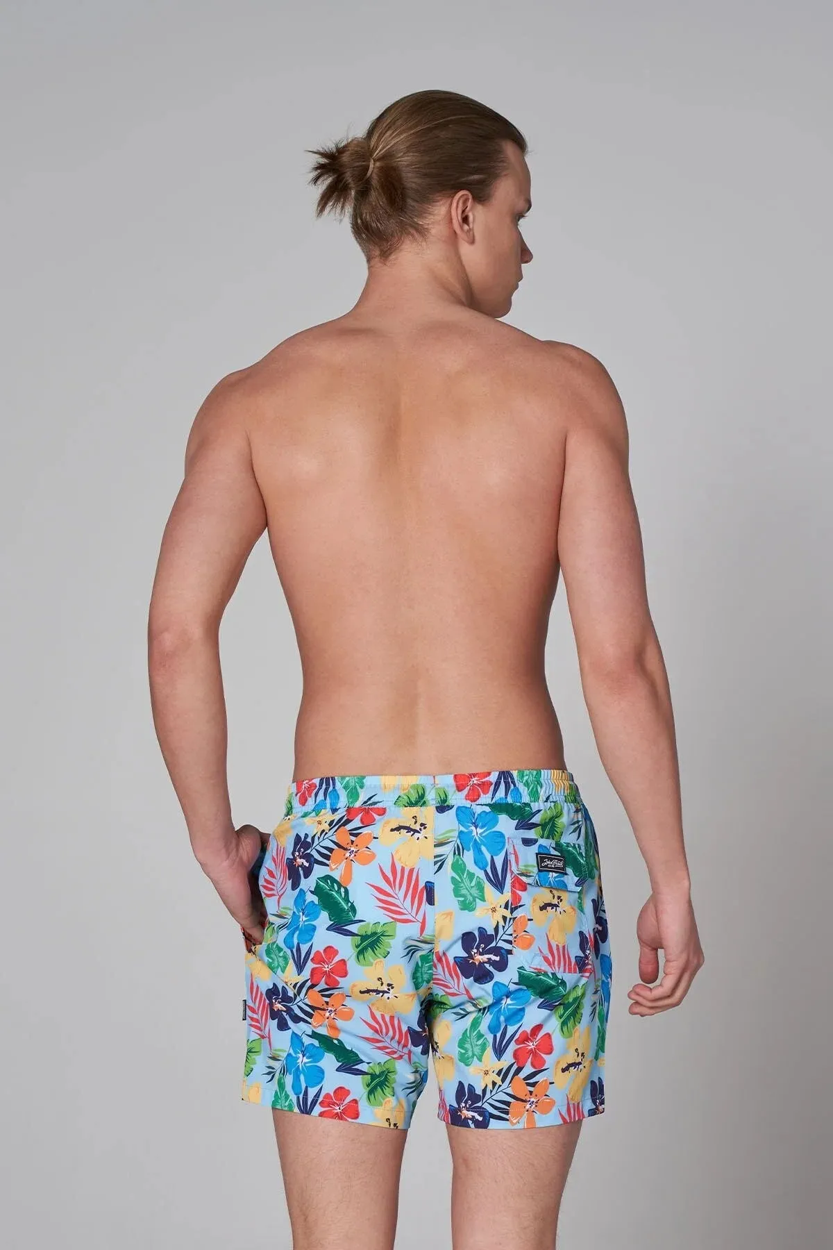 John Frank Men's Multicolor Swim Shorts