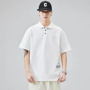 Lapel Silky Pure Cotton Short Sleeve Polo Shirt