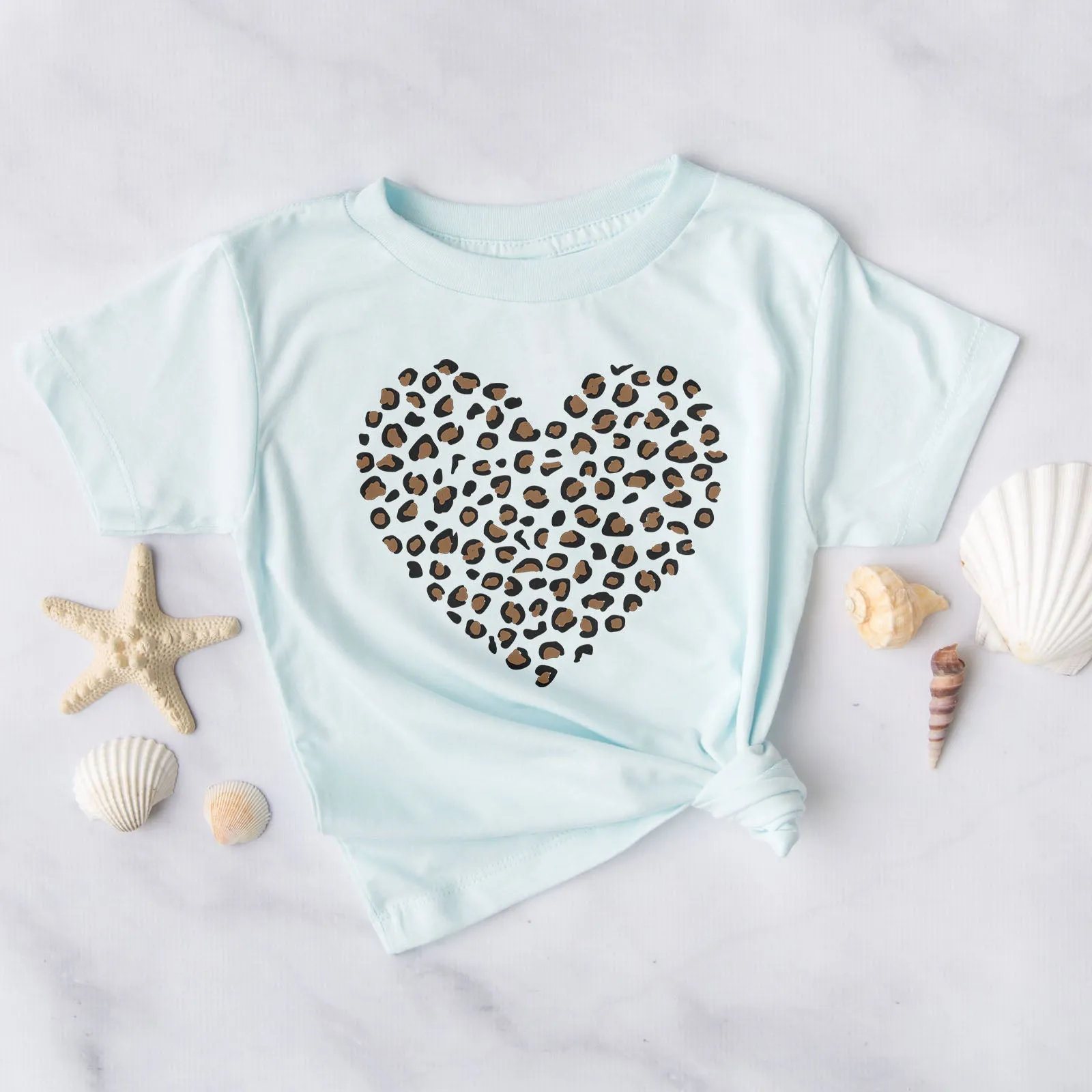 Leopard Heart Tee Shirts For Women - Christian Shirts for Women - Religious Tee Shirts