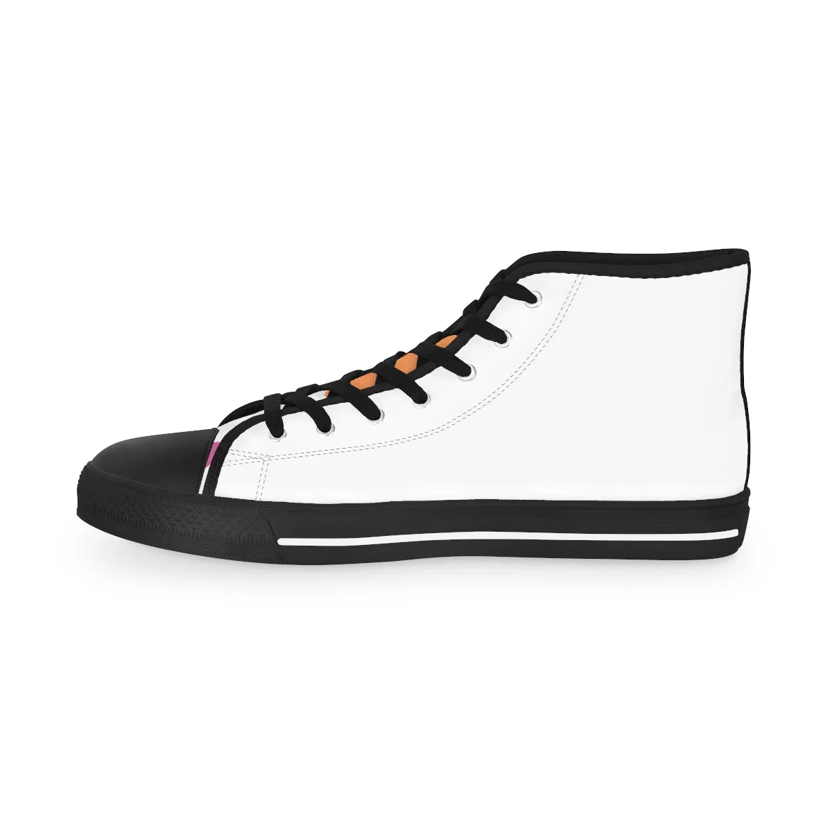 Lesbian Flag Kisses LGBTQ High Top Sneakers Unisex Size