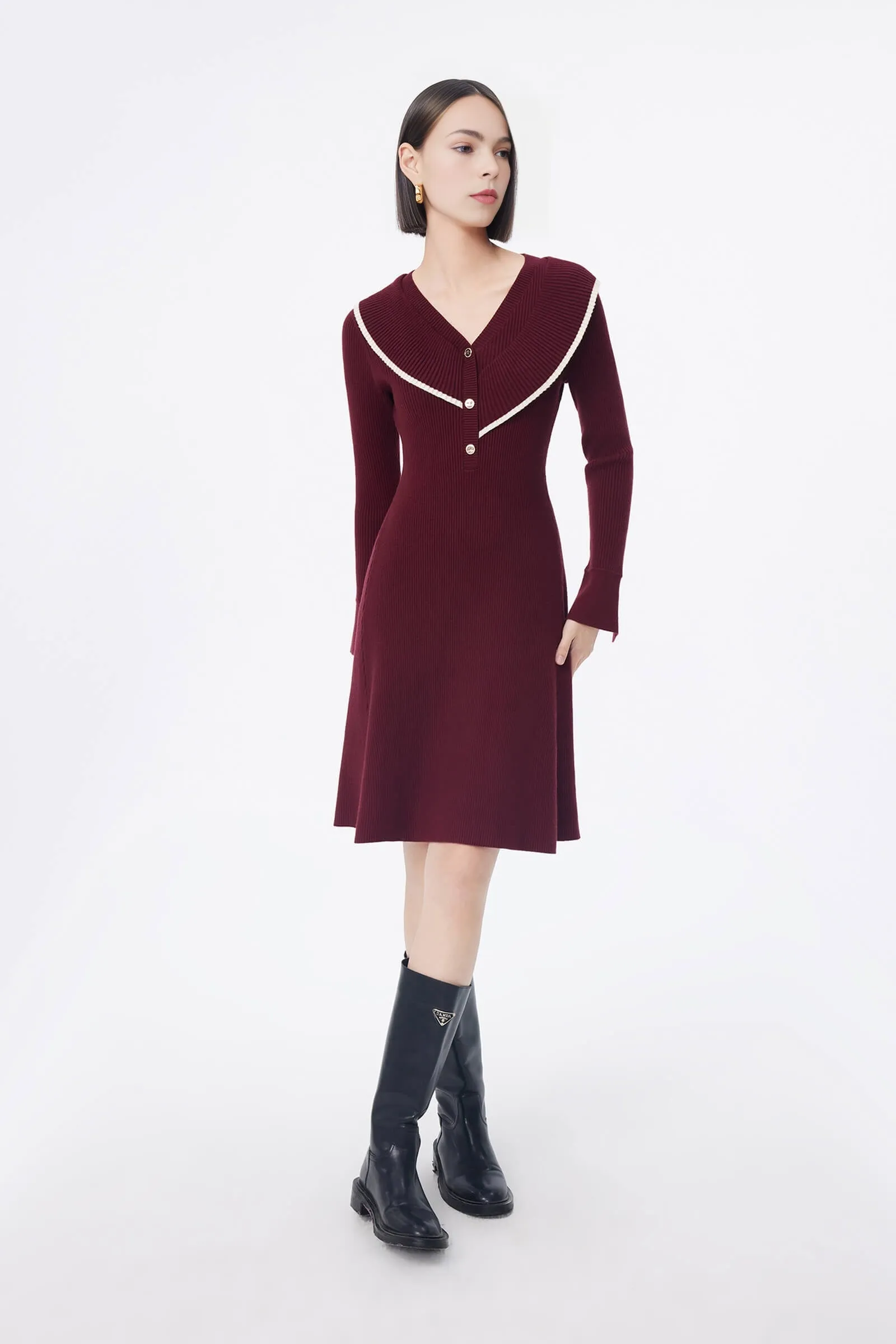 LILY Elegant Knit Dress