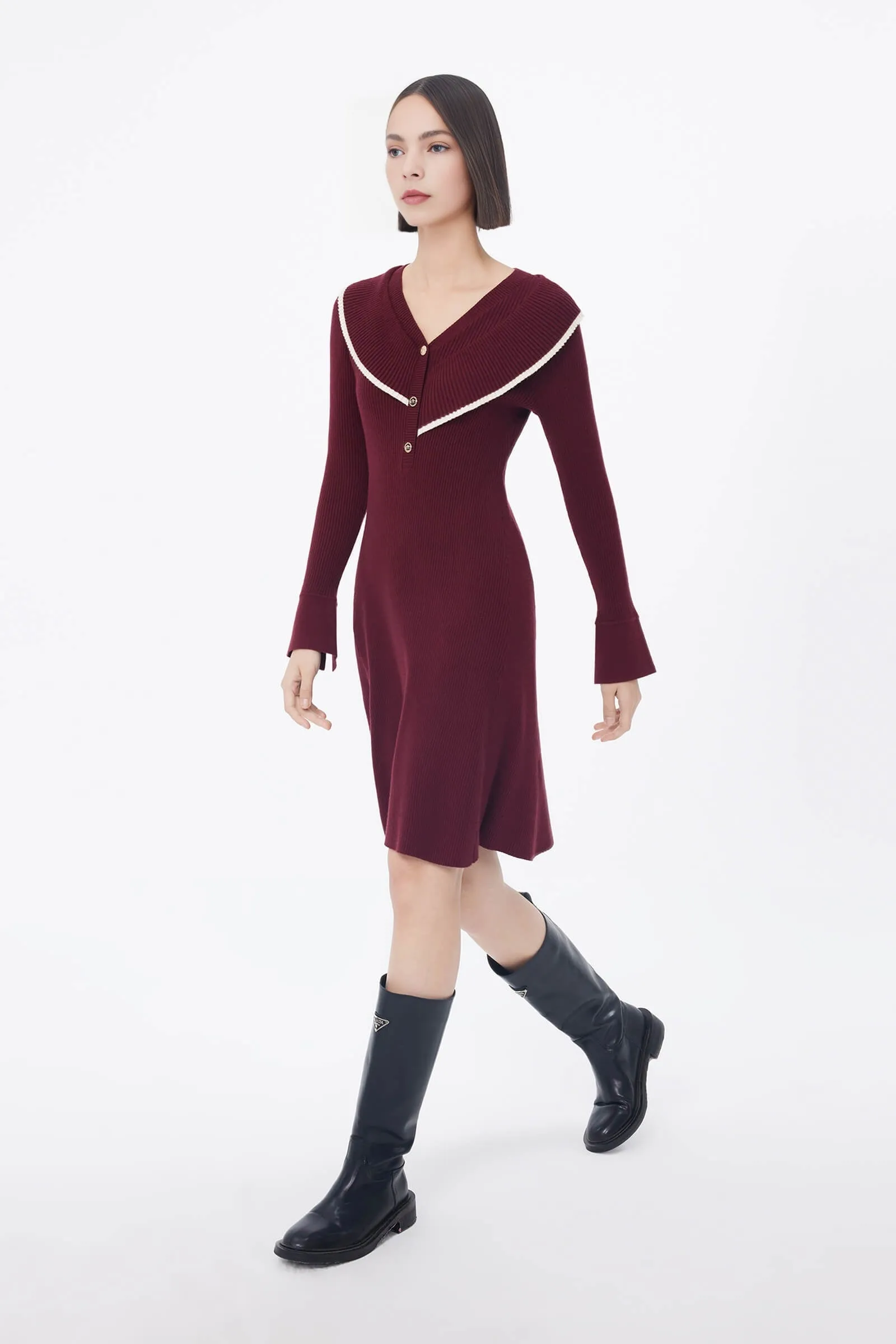 LILY Elegant Knit Dress