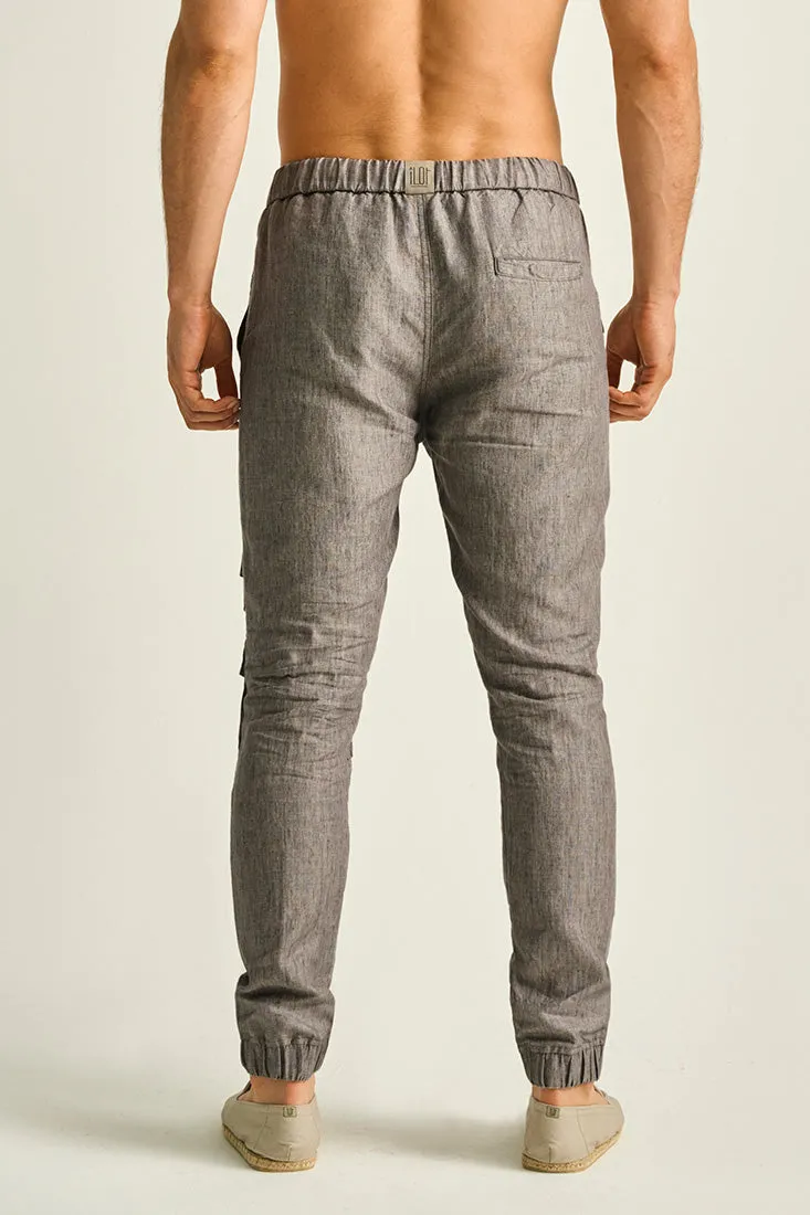 Linen cargo pants