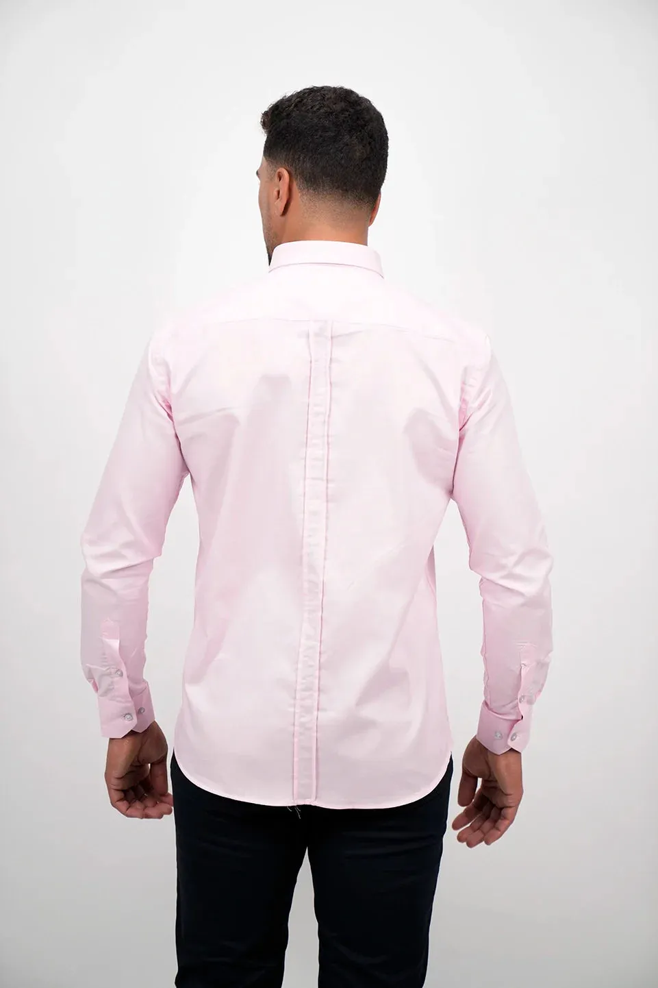 Long Sleeved Casual Pink Shirt