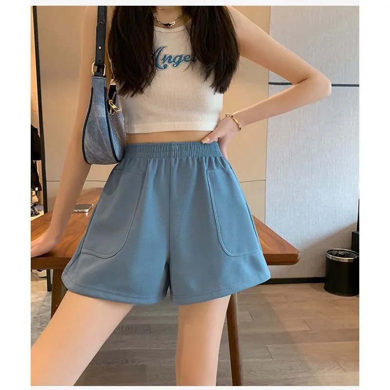 Loose-Fit Casual High-Waisted Sports Chic Worn Outside Running Shorts