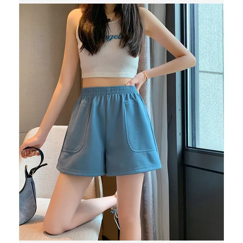 Loose-Fit Casual High-Waisted Sports Chic Worn Outside Running Shorts