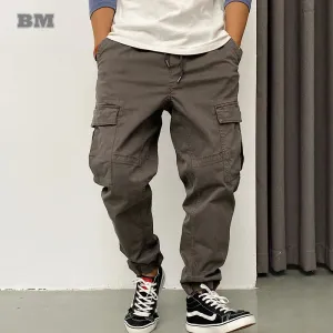 Loose Korean Style Harem Pants Men Cargo Pants Streetwear Joggers