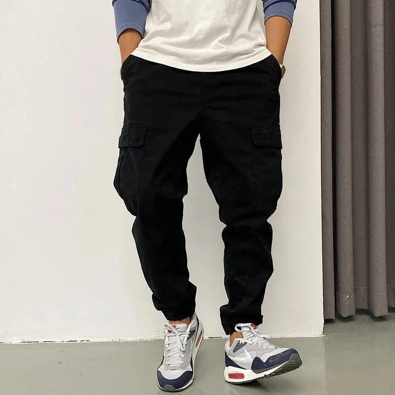 Loose Korean Style Harem Pants Men Cargo Pants Streetwear Joggers