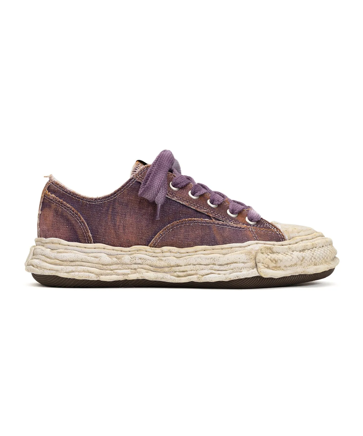 Maison Mihara Yasuhiro PETERSON 23 / original sole washed denim Low-Top sneaker - Purple