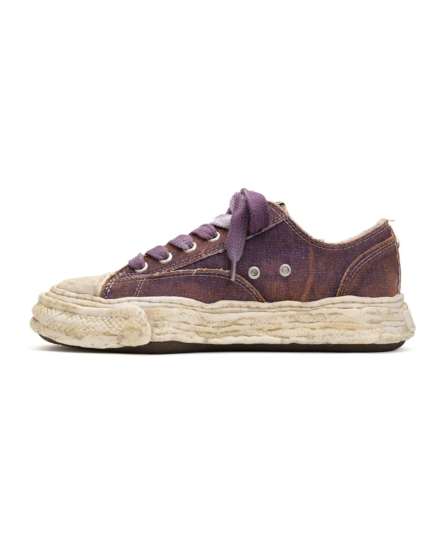 Maison Mihara Yasuhiro PETERSON 23 / original sole washed denim Low-Top sneaker - Purple