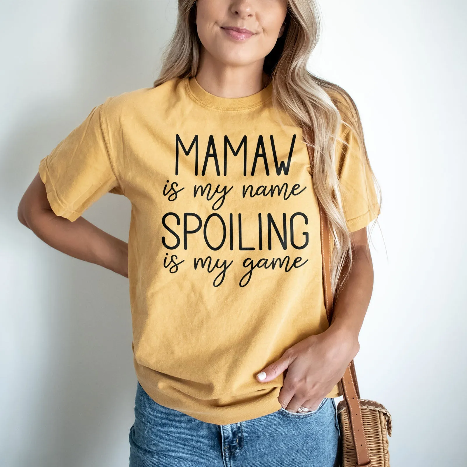 Mamaw Is My Name Spoiling Is My Game Shirts For Women - Christian Shirts for Women - Religious Tee Shirts