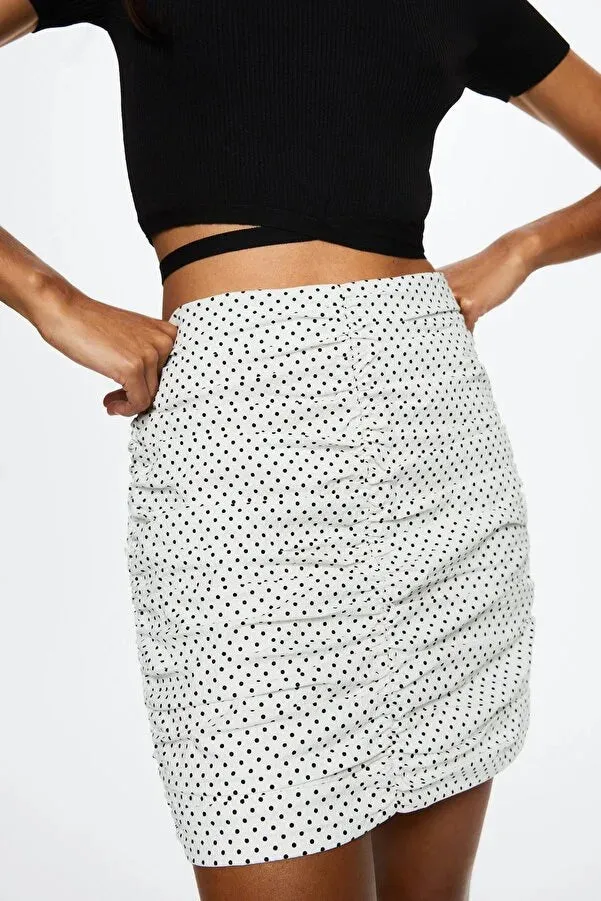 Mango Women's White Skirt